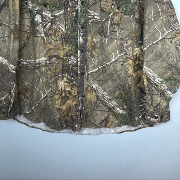 Cabela’s 7-Button Long Sleeve Camo Shirt Realtree Xtra Heavyweight 930128 Sz 3XL - Picture 10 of 15